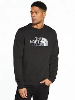 image of The North Face Drew Peak Crew - Black, Size XL, Men