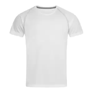 image of Stedman Mens Active Raglan T-Shirt (2XL) (White)