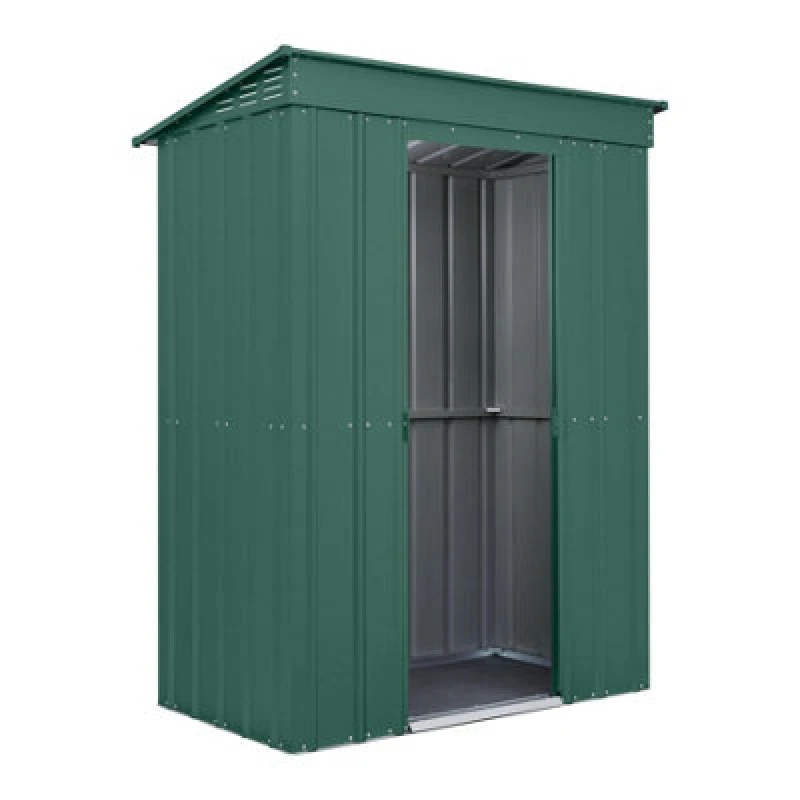 Image of Mercia Globel 5 x 3 Pent Green Metal Shed, Green ESDXL20MET220