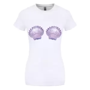 Image of Grindstore Womens/Ladies Hula Girl T-Shirt (M) (White)