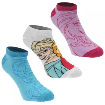 Image of Character Trainer Socks 3 Pack Junior - Disney Frozen