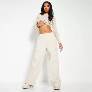 Image of I Saw It First Multi Functional Cuff Elastciated Waist Cargo Jogger - Brown