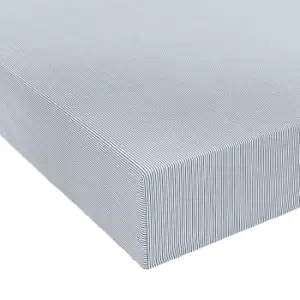 Image of Helena Springfield Laila/Clara Super Kingsize Fitted Sheet, Green & Ink