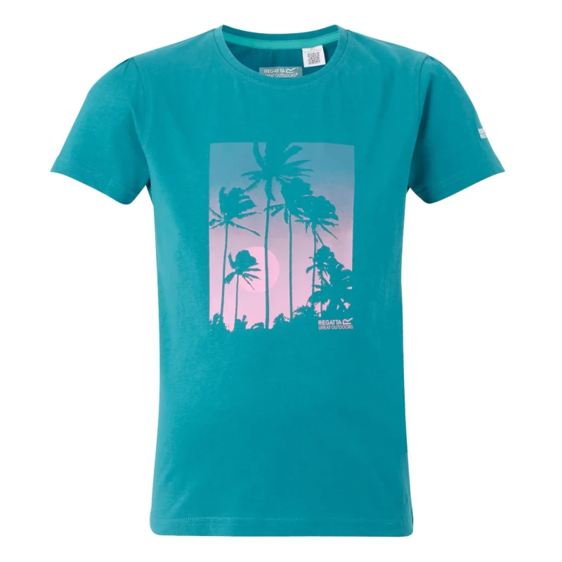 Image of Kid's T-Shirt Regatta Bosley Vert Unisex 15/16 ans