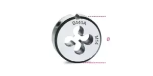 Image of Beta Tools 440A Chrome-Steel Coarse Round Metric Thread Die M14 x 2mm Ø: 38.1mm