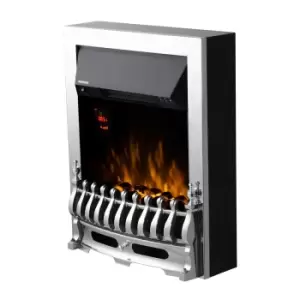 Image of Warmlite 2KW Whitby Electric Fire Inset With Remote Control - Chrome