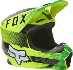 Image of FOX V1 Ridl Motocross Helmet, green, Size 2XL, green, Size 2XL