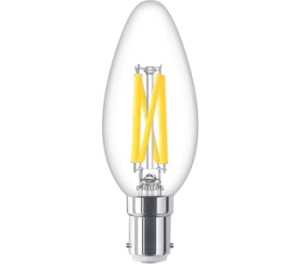 Image of Philips Master Glass 3.4-40W Dimtone LED Candle B15 Very Warm White - 929003012582