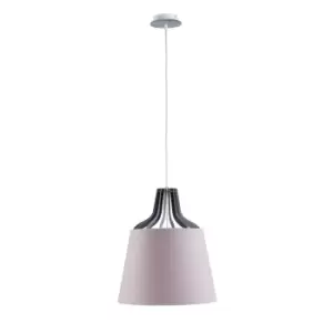 image of Lucio Dome Pendant Ceiling Light Pink, 38cm, 1x E27