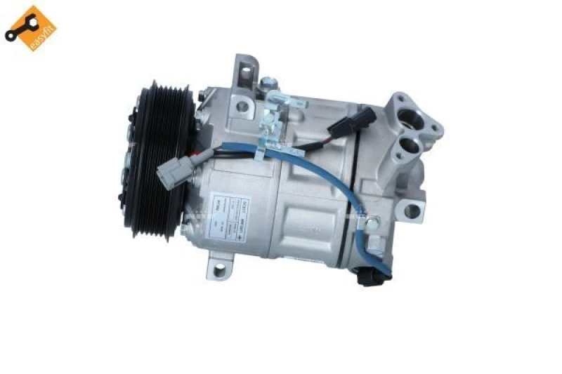Image of NRF 32671 AC Compressor EASY FIT PAG 46, with PAG compressor oil, with gaskets/seals Compressor,air conditioning (447)