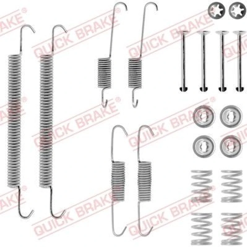 Image of QUICK BRAKE Brake shoe fitting kit QUICK BRAKE 105-0707