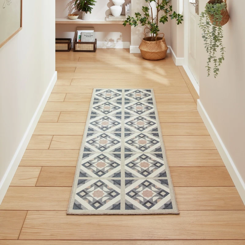 Image of Think Rugs Think Rugs Victoria Dark Grey Runner - 76x150cm