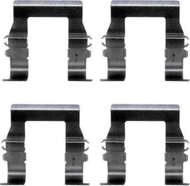 Image of HELLA Brake pad fitting kit HELLA 8DZ 355 202-551