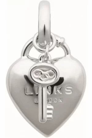 Image of Links Of London Jewellery Keepsakes Heart Padlock Charm JEWEL 5030.183