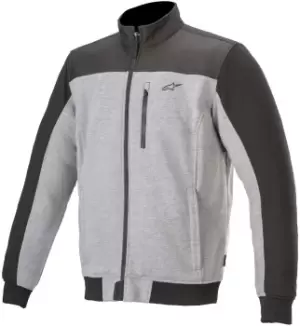 Image of Alpinestars Cafe Track Motorcycle Zip Hoodie, black-grey, Size S, black-grey, Size S