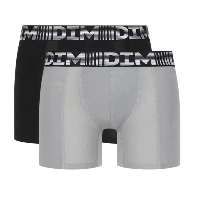 Image of Dim Pack of 2 3D Flex Air Long Hipsters Black + Grey Men S;M;L;XL;XXL