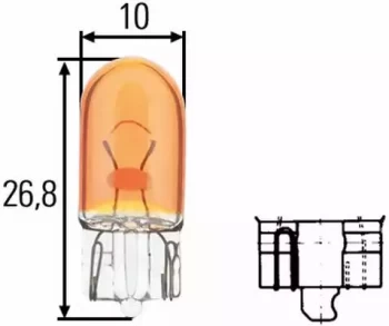 Image of Bulb 8GP003594-541 by Hella - 10 Units