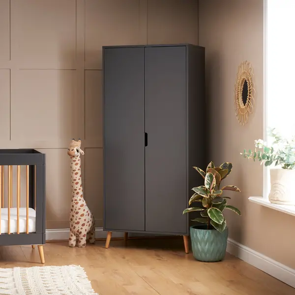 Image of Obaby Maya Double Wardrobe Slate