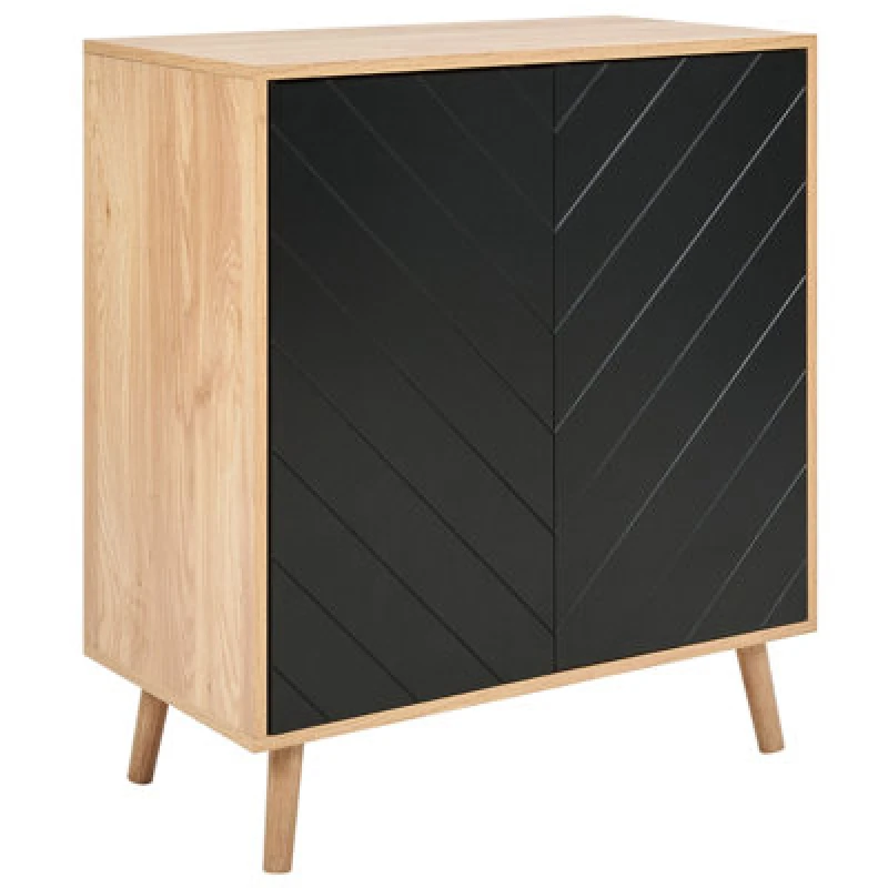Image of Beliani Scandinavian Cabinet Bristow Black