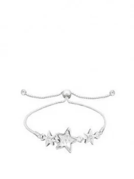 Image of Jon Richard Silver Plated Swarovski Celestial Toggle Bracelet
