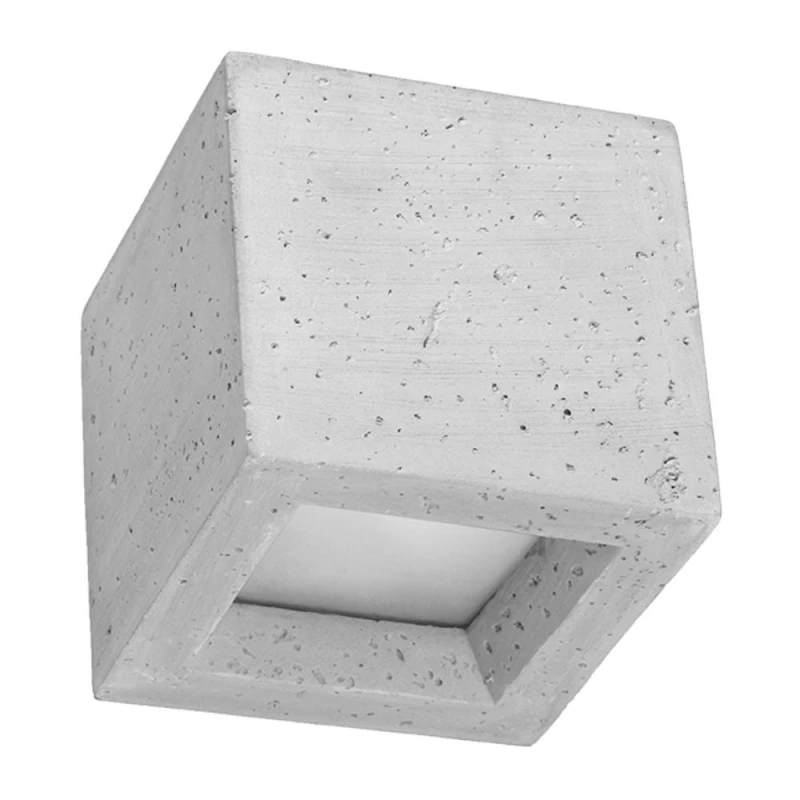 Image of Sollux Lighting Wall lamp concrete, glass Leo modern Design G9