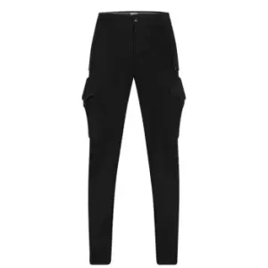 Image of CP COMPANY Raso Ergonomic Fit Cargo Trousers - Black