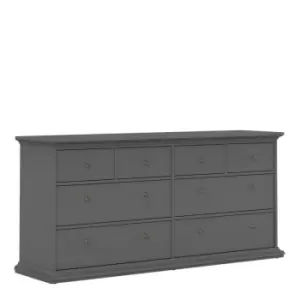 image of Paris Chest Of 8 Drawers In Matt Grey