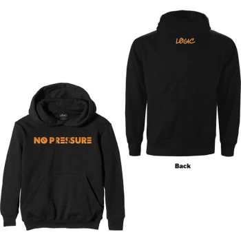 Image of Logic - No Pressure Gradient Unisex Large Hoodie - Black