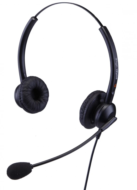 Image of Eartec 308D Headset Wired Head-band Office/Call center Black