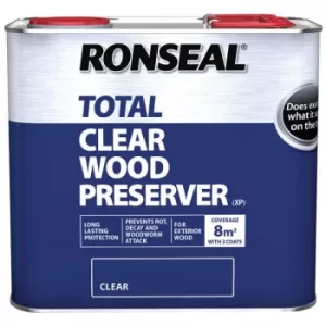 Image of Ronseal 38584 Trade Total Wood Preserver Clear 2.5 litre