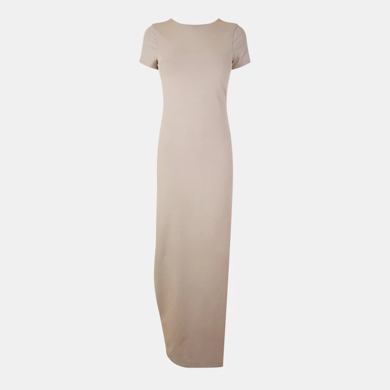 Image of Jack Wills Womens JW Scoop Back Maxi Dress Taupe female 6 (2XS)