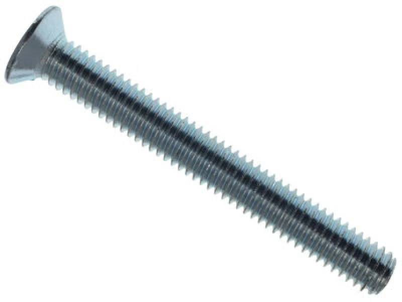 Image of Metalmate Memmscsk0650 Machine Screw Pozi Compatible Csk Zp M6 X 50mm Box 25 Memmscsk0650