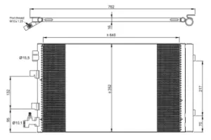 Image of NRF 35932 Air Conditioning Condenser OE 8660003443,921000005R,921100001R