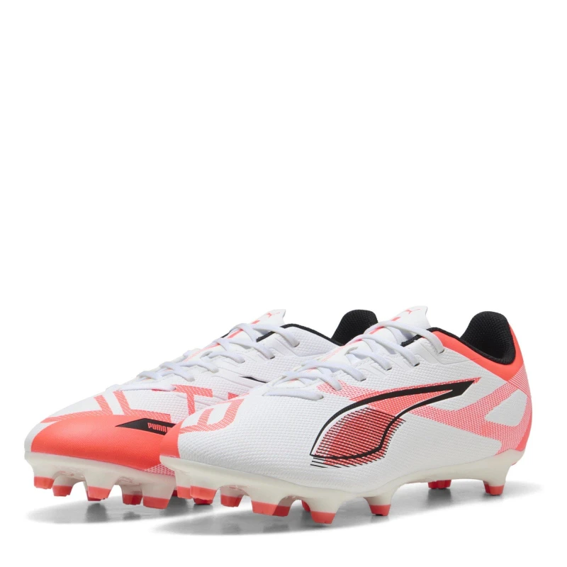 Image of Puma Ultra Play Firm Ground Football Boots - White White 11
