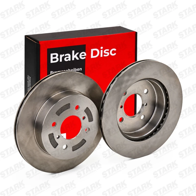 Image of STARK SKBD-0020350 Brake disc Front Axle, Vented, Cast Iron, Uncoated, Untreated, without bolts/screws Cast Iron Brake Disc (82)