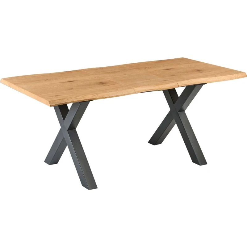 Image of Beliani Extending Dining Table Bronson Brown 140/180 Cm 90 Cm