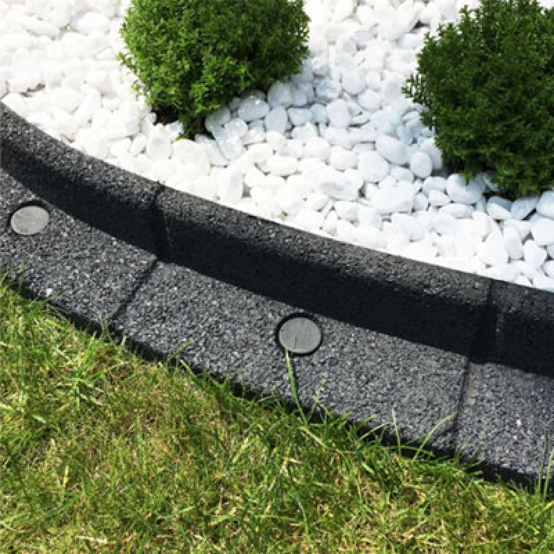 Image of Flexiborder Grey 2 X 1M Flexible Garden Edging For Garden Borders - Lawn Edging For Pathways And Landscaping