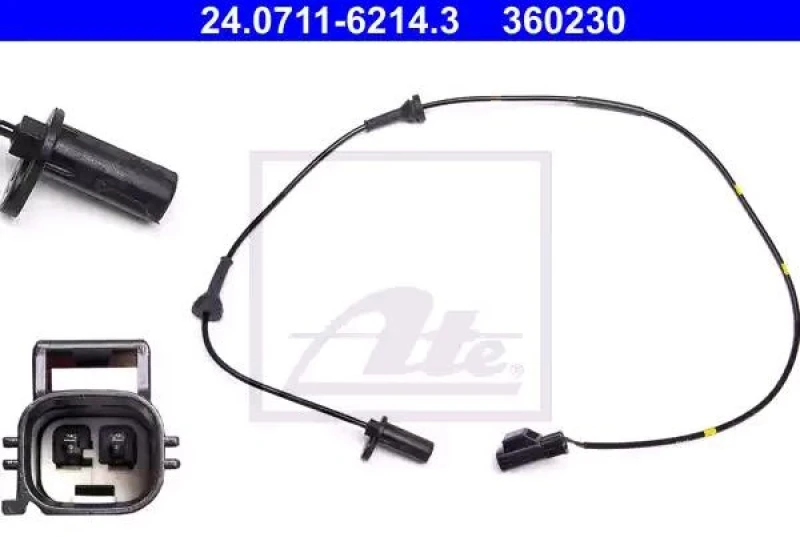 Image of ATE 24.0711-6214.3 ABS Sensor Sensor,wheel speed (412)