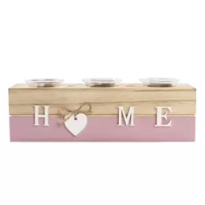 Image of Home Tealight Candle Holder Pink M&amp;W