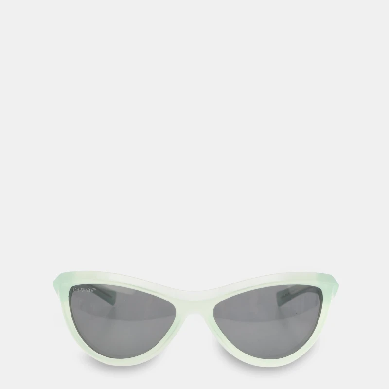 Image of Off White Atlanta Sun Square Sunglasses Teal Dark Grey unisex One Size