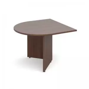 image of Arrow head leg radial extension table 1000mm x 1000mm - walnut