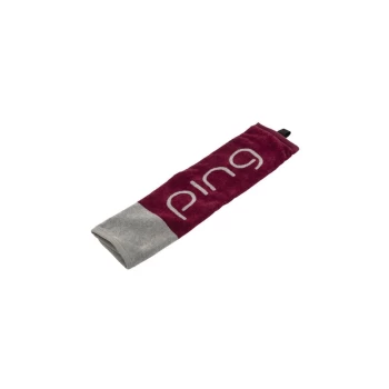 image of Ping Ladies Tri-Fold Towel 193 - Garnet/Grey