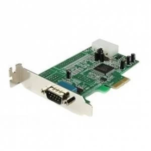 image of 1 Port Low Profile Native RS232 PCI Express Serial Card with 16550 UART