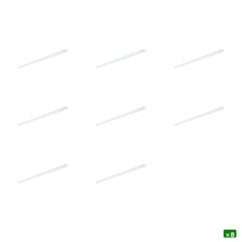 Image of Sylvania Sylbatten 6ft Twin LED Batten Light 48W 5600 Lumens Ip20 Ceiling Fitting - Pack Of 8