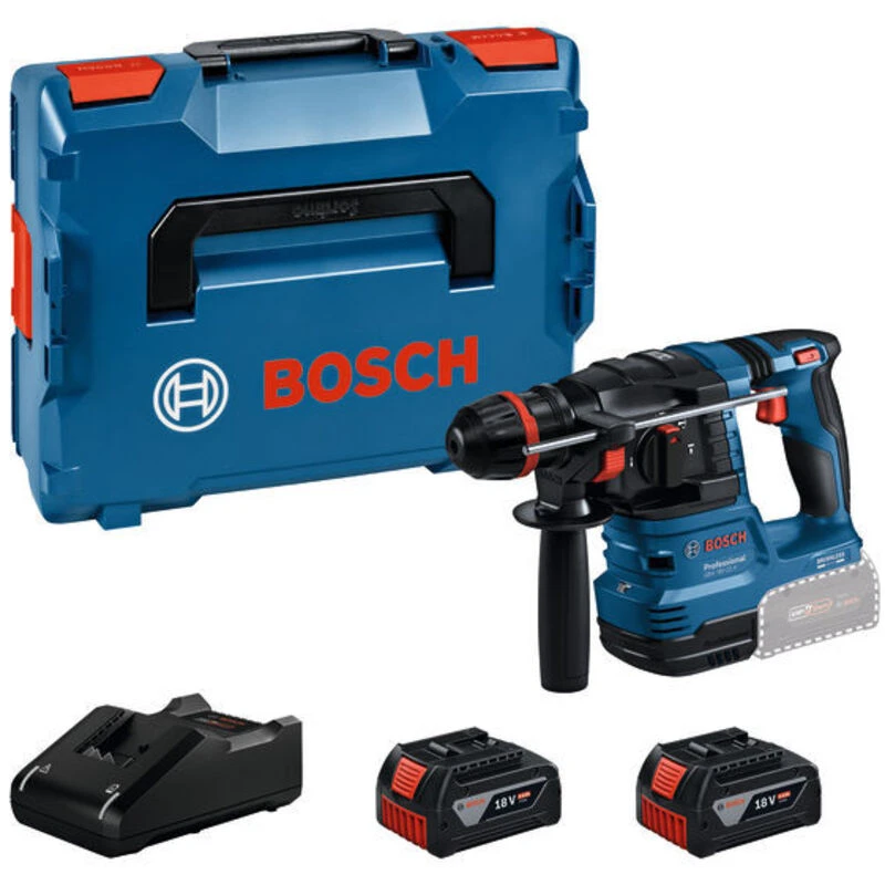 Image of Bosch GBH 18V-22 X 18v Cordless SDS Plus Hammer Drill 0611924170 Batteries: 2 x 4ah Li-ion