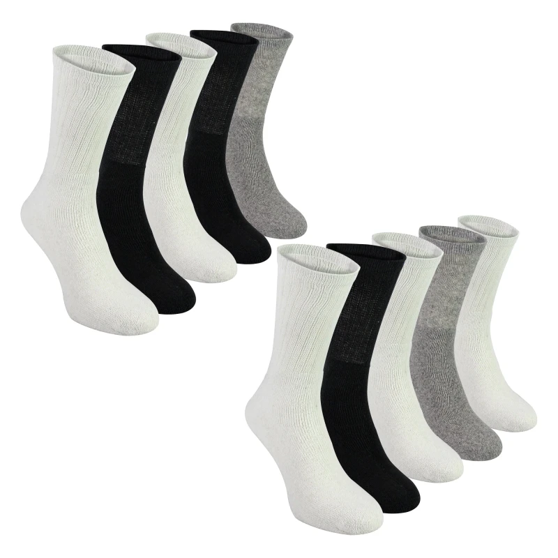 Image of Sock Snob Sock Snob Men 10 Pack Multipack Sport Socks Breathable Cotton Running Socks Size: 7-11 Multi 7-11 Male 5056632628810