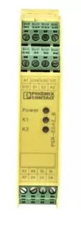 Image of Phoenix Contact 24 V ac/dc Safety Relay - Single Channel With 4 Safety Contacts 1 Auxiliary Contact