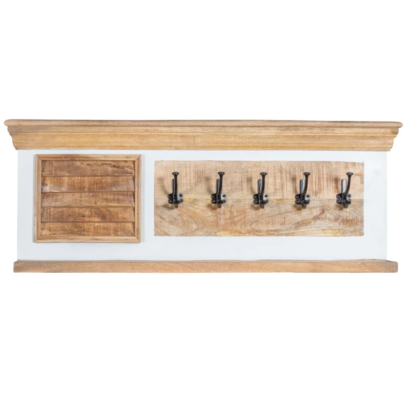 Image of Indian Hub Alfie Wood Hook/Coat Hanger Wall