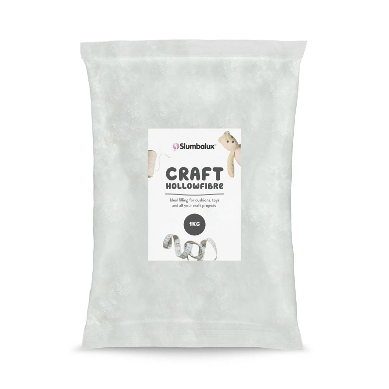 Image of Slumbalux Slumbalux Hollowfibre Toy Stuffing 1kg Bag White