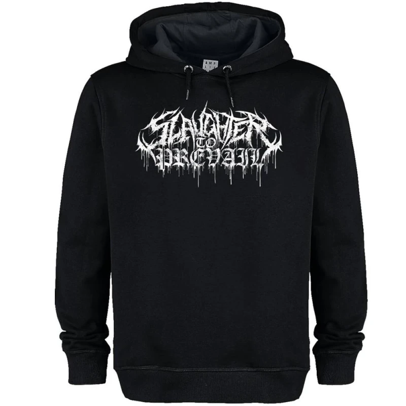 Image of Amplified Mens Metal Logo Slaughter To Prevail Hoodie in Black Size: XS Black Male XS